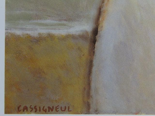 カシニョール（Cassigneul）、海辺にて、希少な画集より