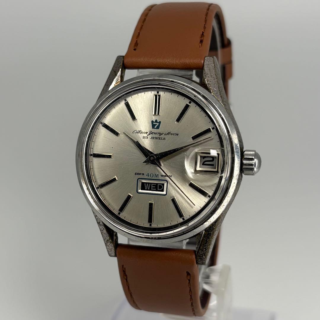 OH済 CITIZEN シチズン ヤングセブン 65年製手巻腕時計 風防新品