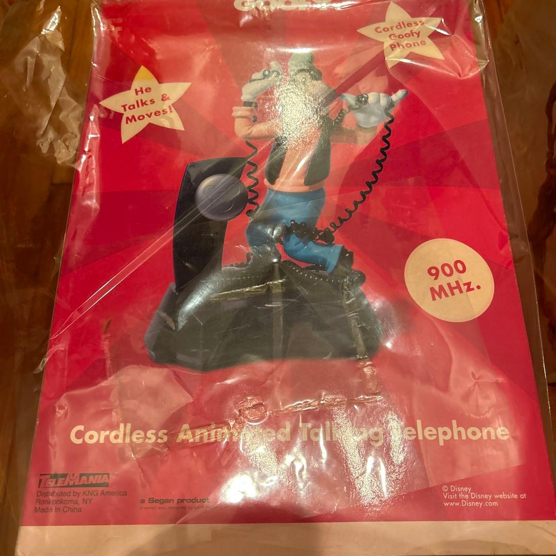 未開封　未使用　グーフィ　ディズニー　コードレステレフォン　電話