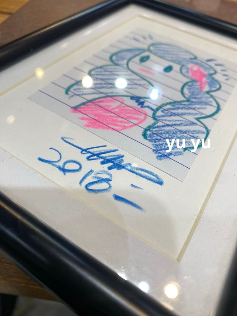 天野タケル　直筆ドローイング　額装