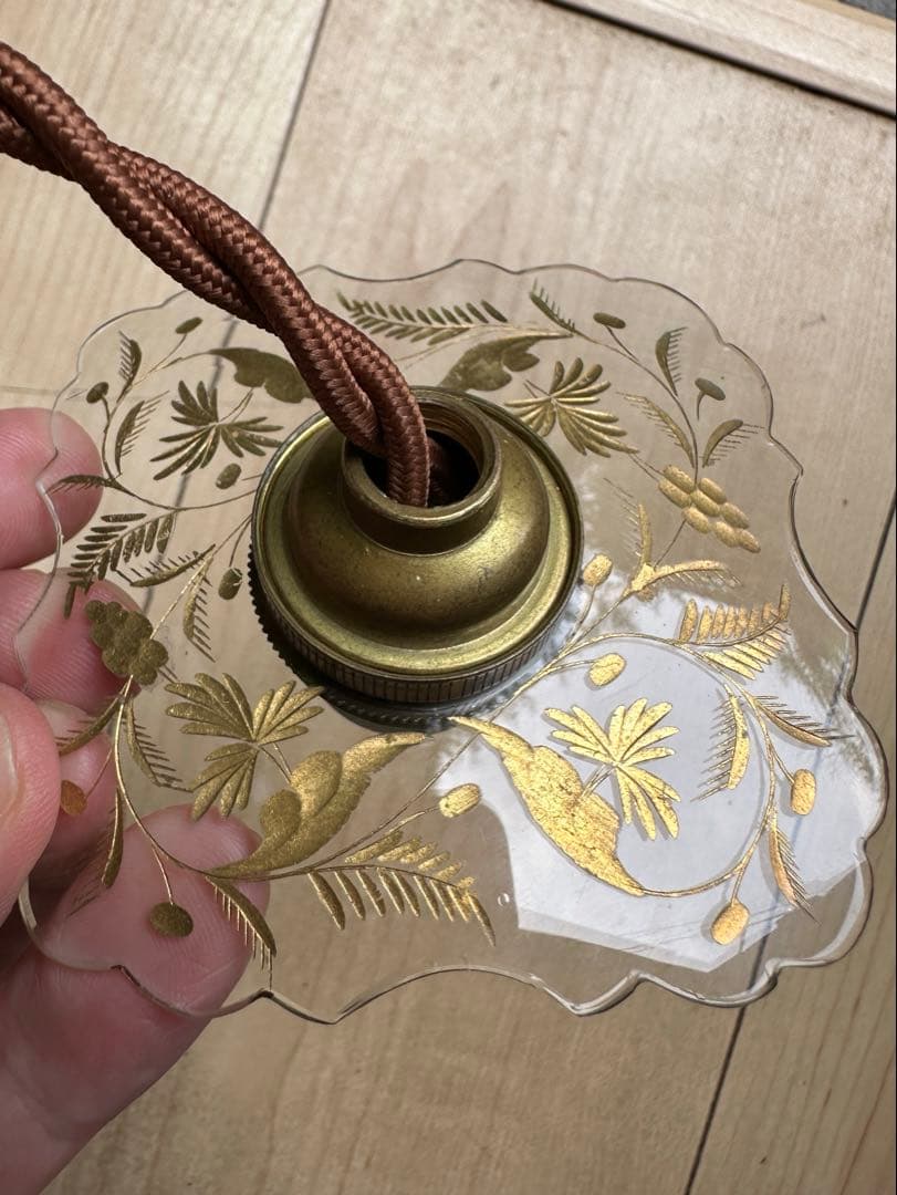 1900年代初頭 フランス アンティーク 金箔で絵付けされた美しい