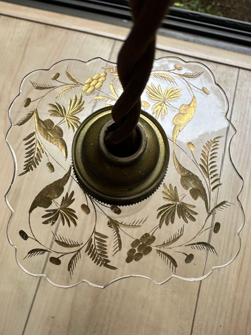 1900年代初頭 フランス アンティーク 金箔で絵付けされた美しい