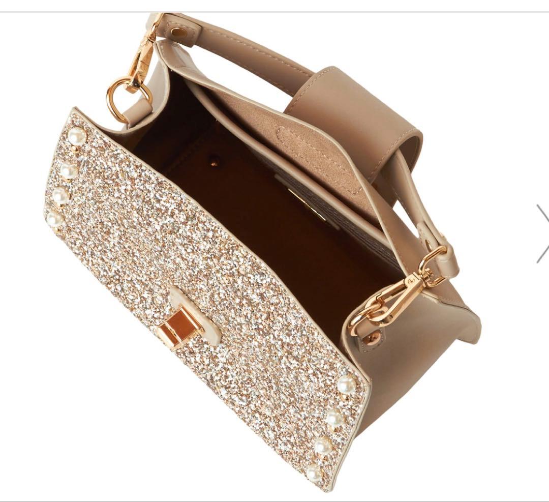 [美品] ダイアナ　キラキラグリッター バッグ