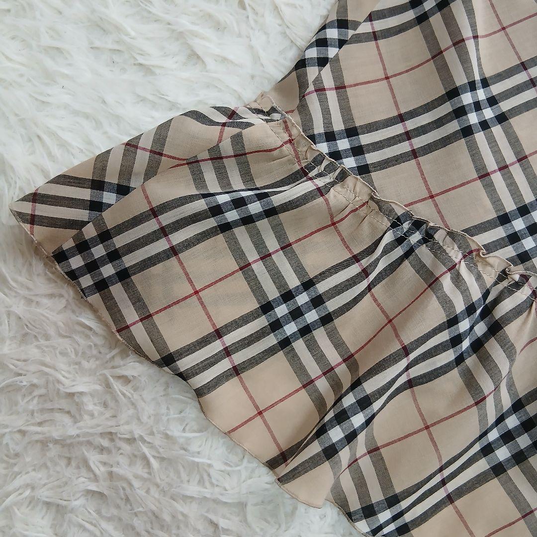 【BURBERRY BLUE LABEL】ノバチェック　フレア　薄手巻きスカート