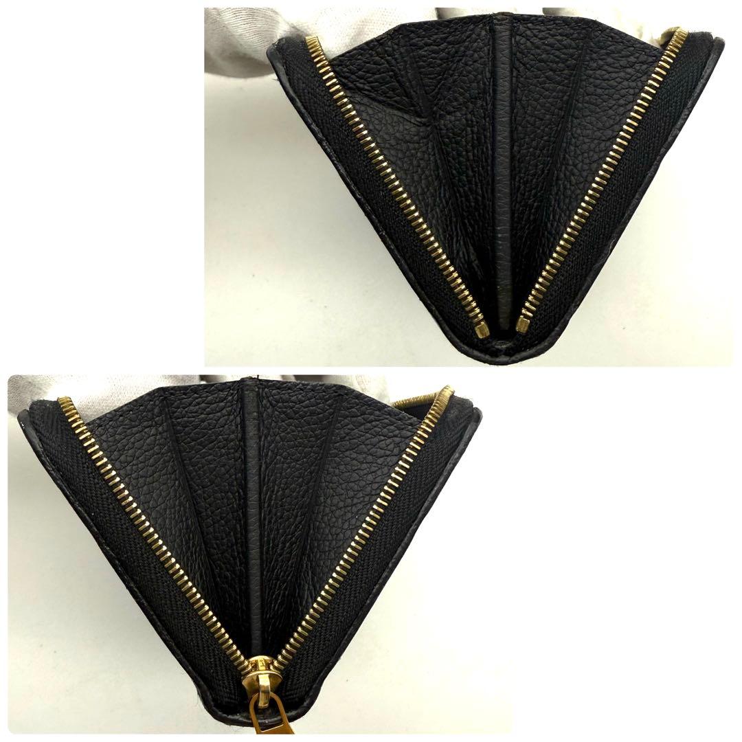 【極上美品】ルイヴィトン モノグラム アンプラント ジッピーパース 黒