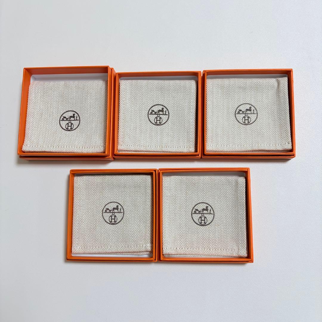 美品　エルメス　保存袋　空箱　5個セット　ブレスレット　アクセサリー入れ　現行品 美品 エルメス 保存袋 空箱 5個セット ブレスレット アクセサリー入れ