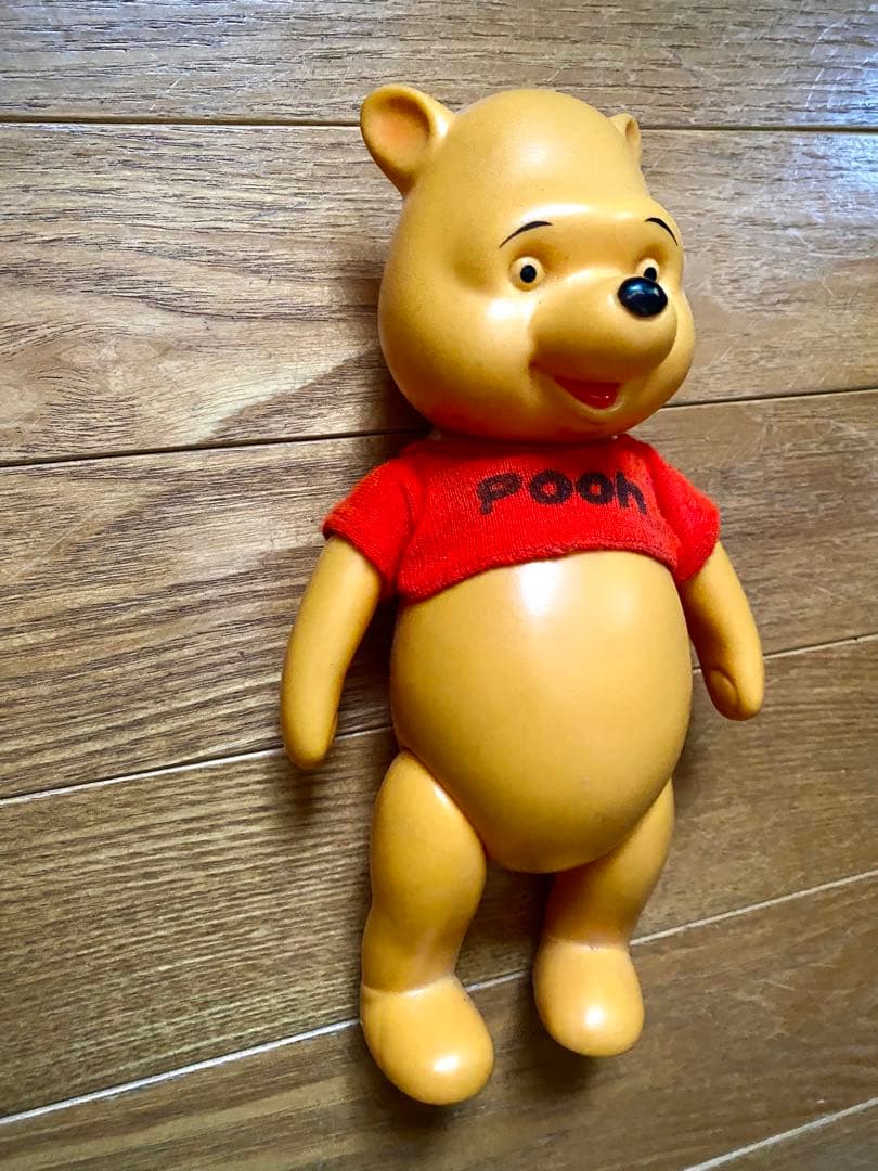 貴重！ビンテージプーさん ソフビ日本製、ディズニーソフビ
