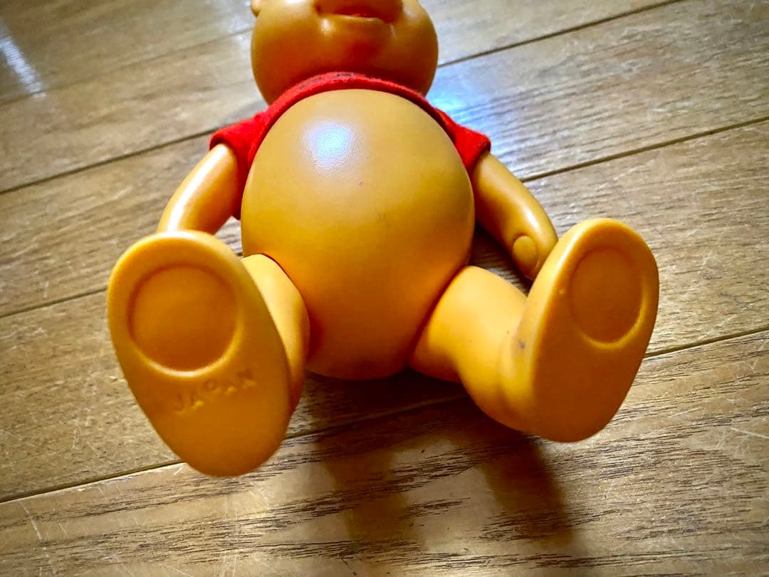 貴重！ビンテージプーさん ソフビ日本製、ディズニーソフビ