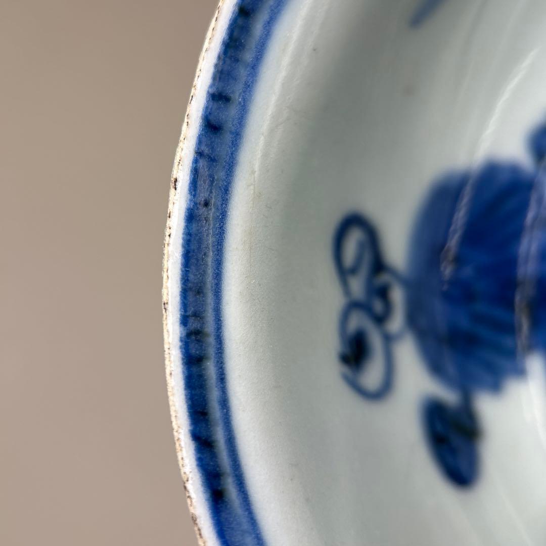 白磁 染付 李朝 朝鮮陶器 古伊万里 染付鉢 アンティーク白磁 古玩 1