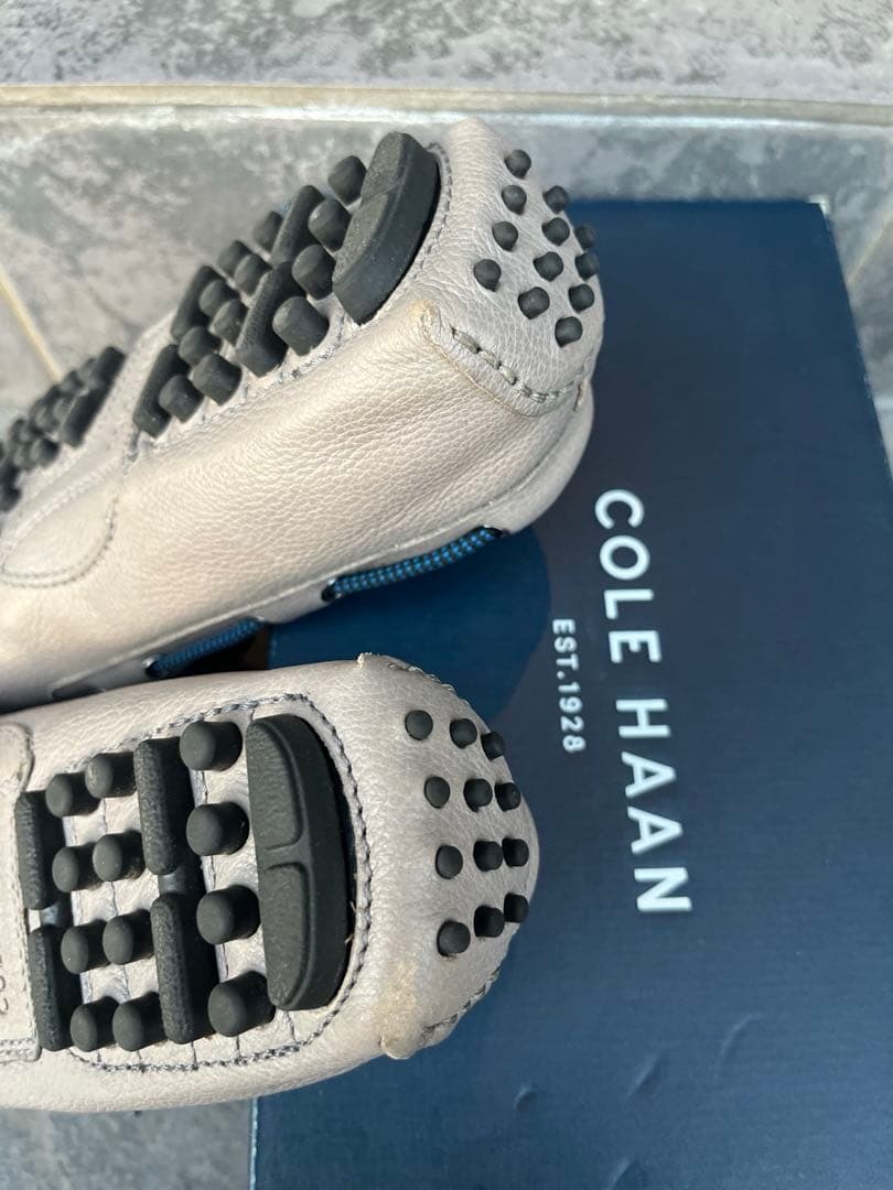 美品 Cole Haan コールハーン ドライビング グレー ローファー8