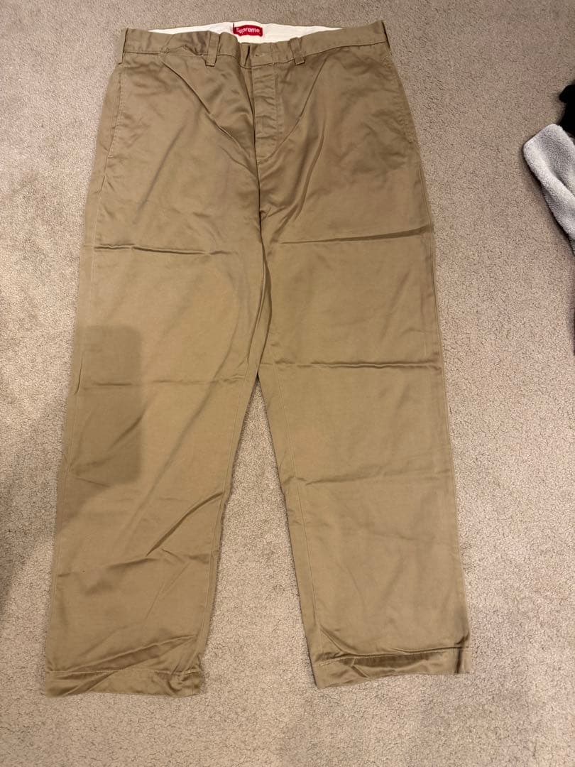Supreme ベージュ チノパン 36