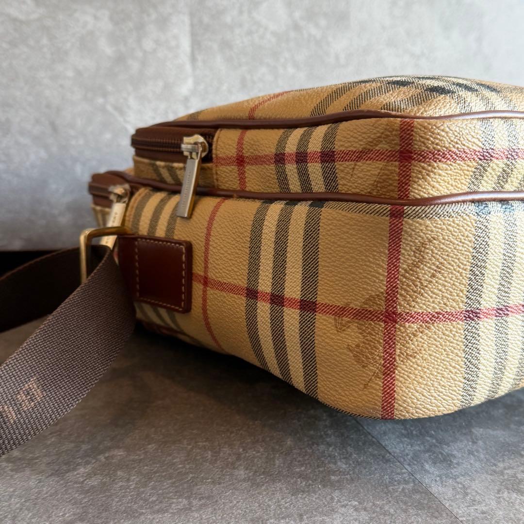 ⭐️バーバリー⭐️ノバチェック ヘリテージ ショルダーバッグ シャドーホースブラウン