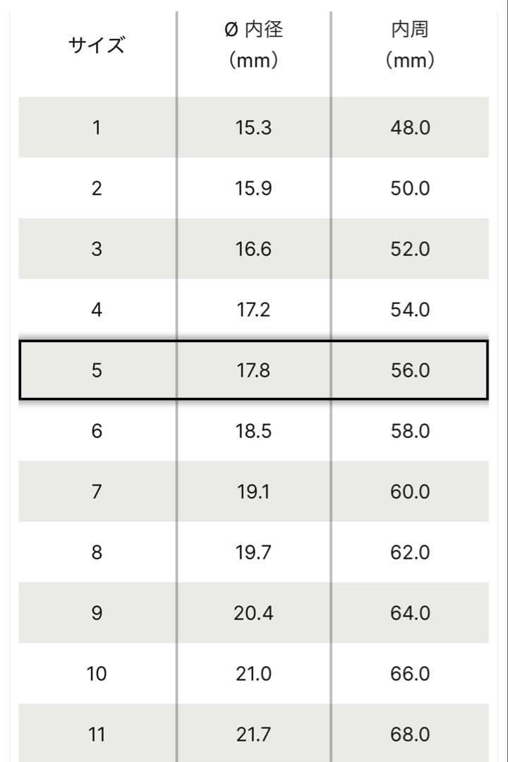Maison Margiela ナンバリングリング サイズ 5