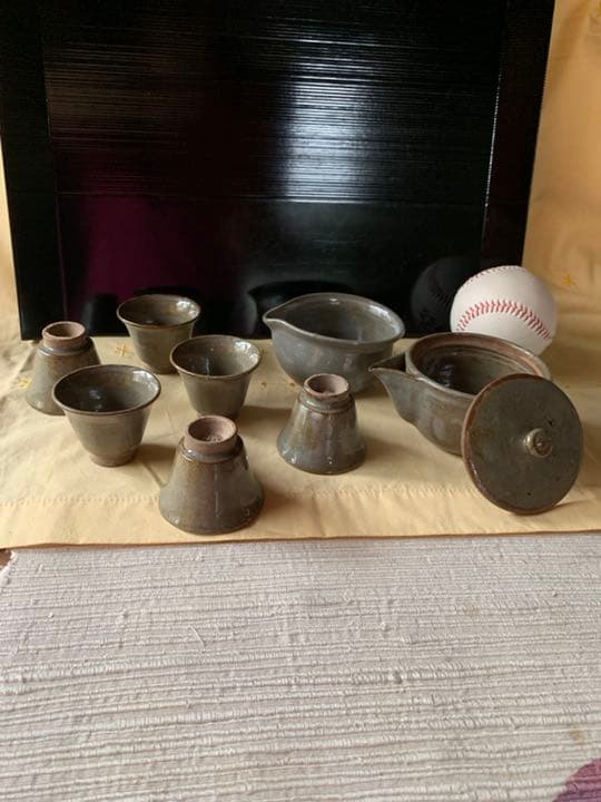 玉露茶器6客セット 玉露茶碗6客セット 手塚善理/造 金花