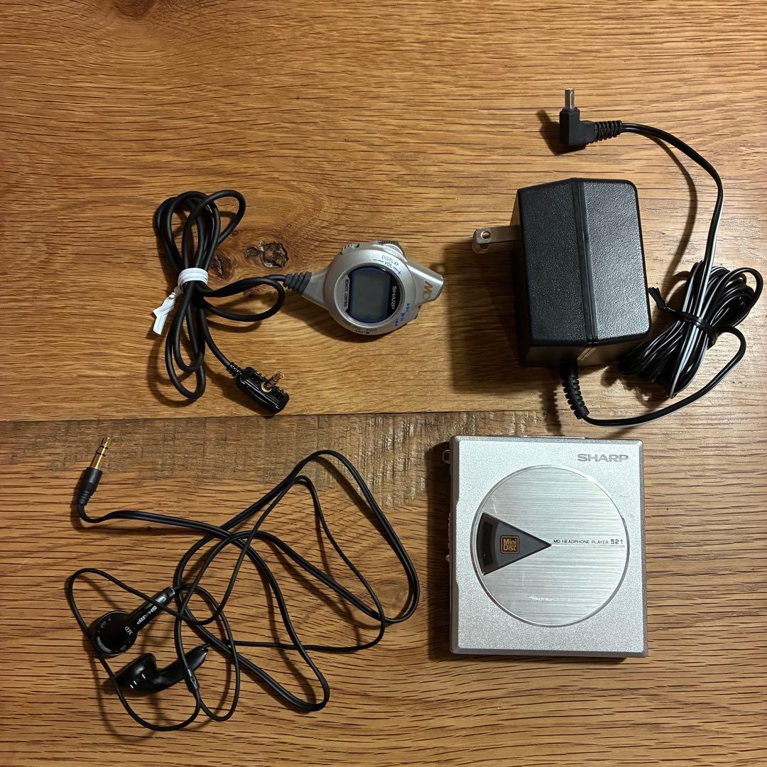 SHARP MDヘッドホンプレーヤー MD-ST521-S SHARP MDヘッドホン