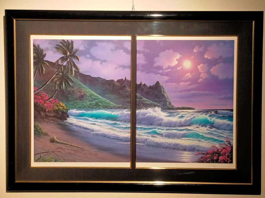 アンソニー・キャセイ版画「バリ・ハイ・ムーンライト」ラッセンが師匠