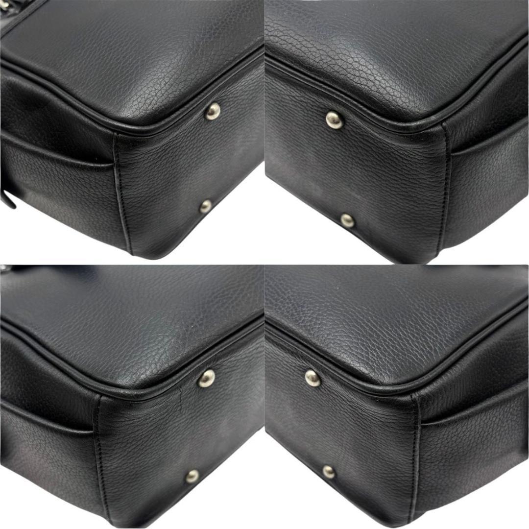 美品 BURBERRY バーバリー ハンドバッグ ノバチェック　レザー　ブラック