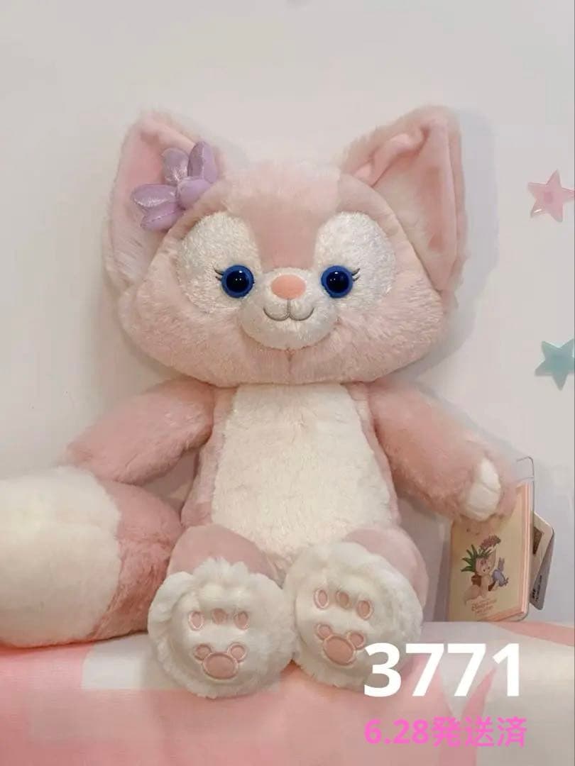 お顔厳選　上海ディズニー　虹　カラフル　リーナベル　ぬいぐるみss6716