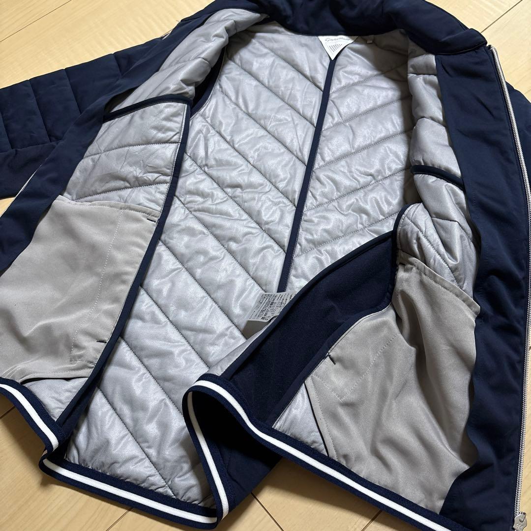 テーラーメイド　ゴルフ　中綿ジャケット　裏起毛厚手スカート　2点　L\M 紺色