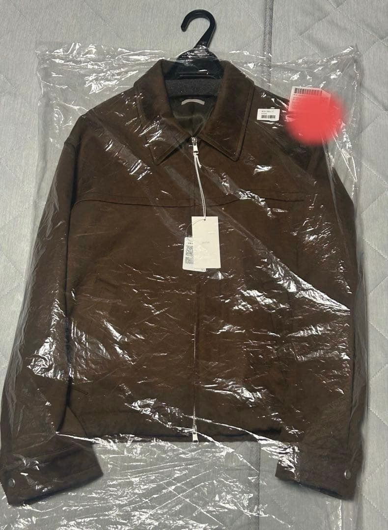 即完 WYM LIDNM FAUX SUEDE ZIP BLOUSON ブラウン - メルカリ