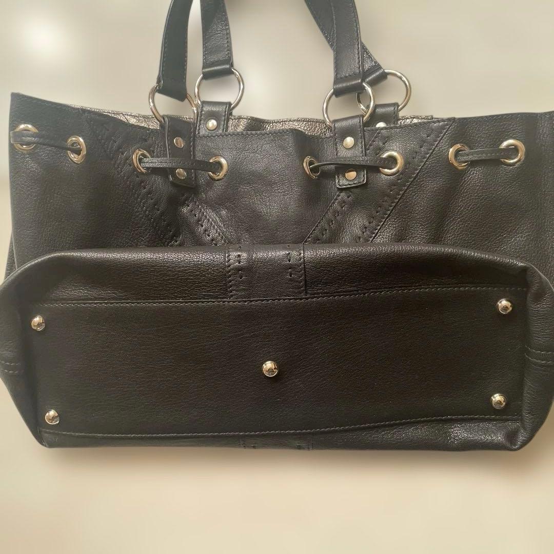 SAINT LAURENT サンローラン リバーシブルバッグ 黒 ブロンズ