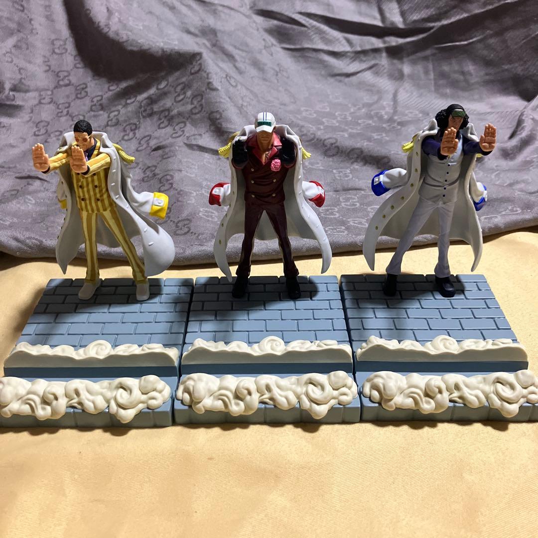 ワンピース フィグライフ 海軍三大将フィギュア 赤犬 青雉 黄猿 3種