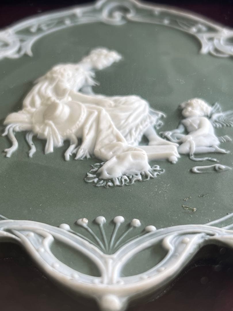 英国　パテ・シュール・パテ　女神、天使文額　東Y7-1218☆1Fトトサ