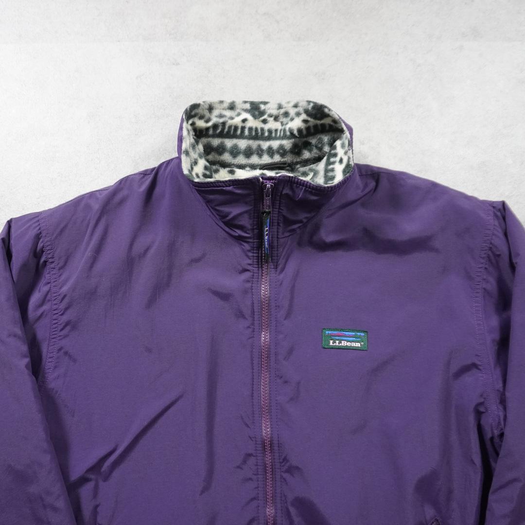 90s L.L.Bean ウォームアップジャケット 裏ノルディック柄 古着