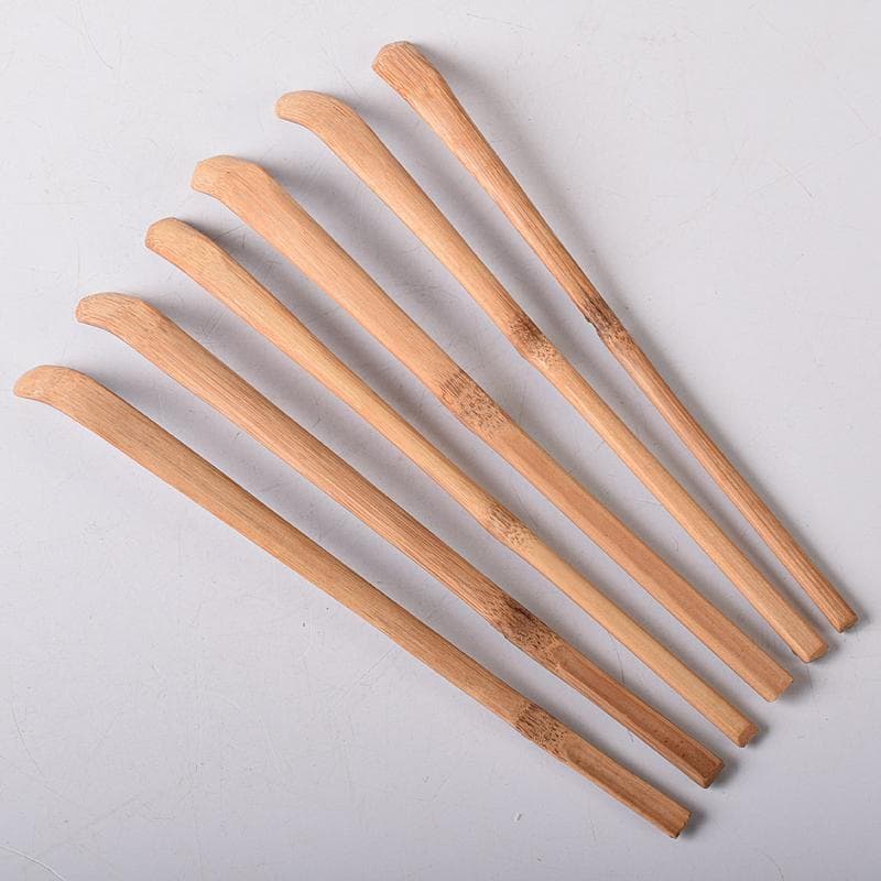 茶道具 宗公作 茶杓 銘「鶯笛」「花衣」など 六点 共筒共箱