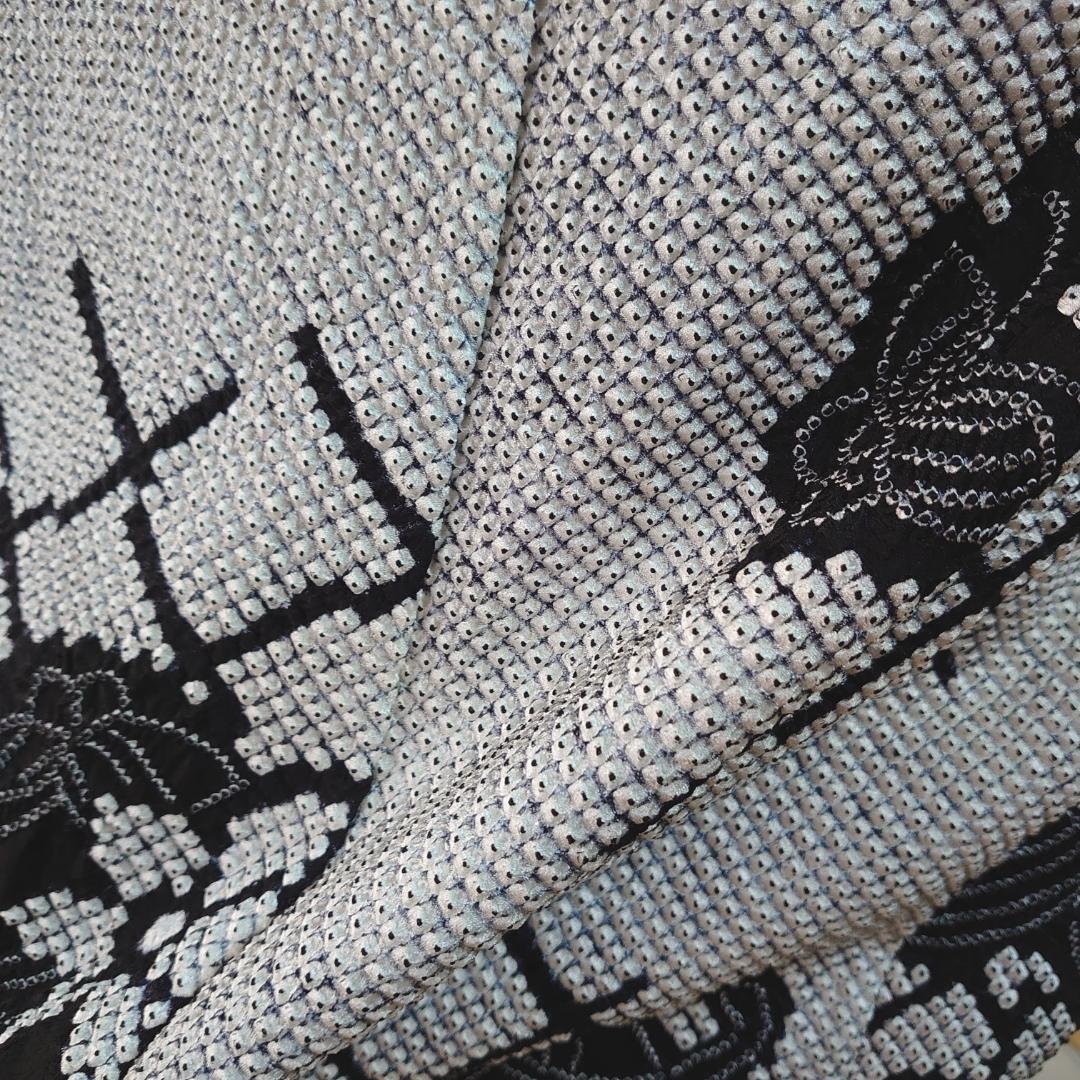 525 正絹 総絞り小紋 美品【リユース着物】#Letter bee