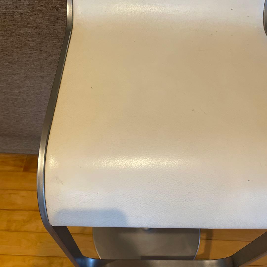 LEM ADAL ラパルマ　スツール　ハイタイプ　本革　ホワイト　①