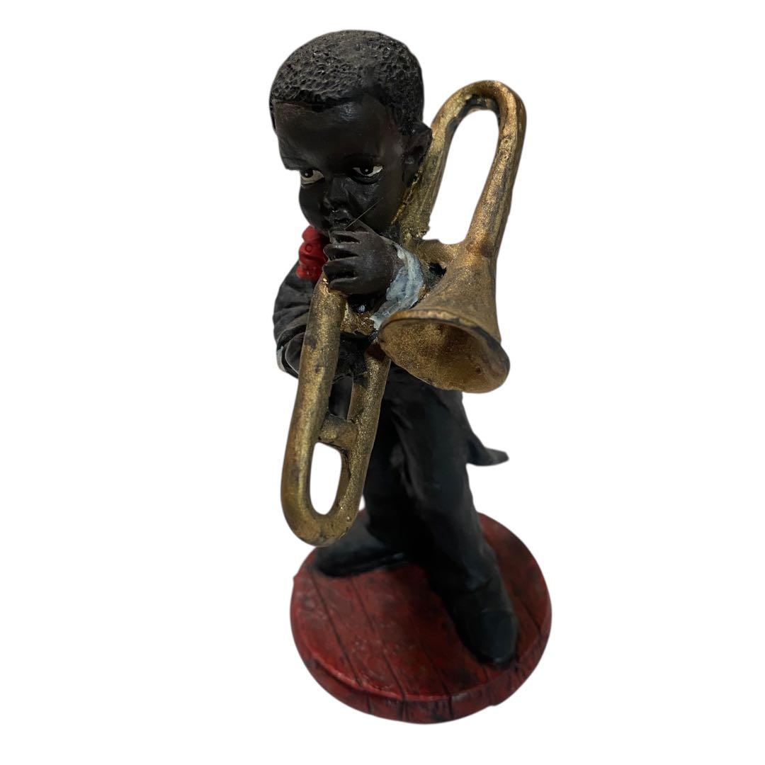 ジャズバンド 黒人バンド フィギュア 7体セット 置物 インテリア