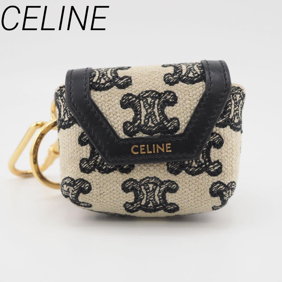 セリーヌ CELINE キャンバス トリオンフ AirPodsケース ブラ