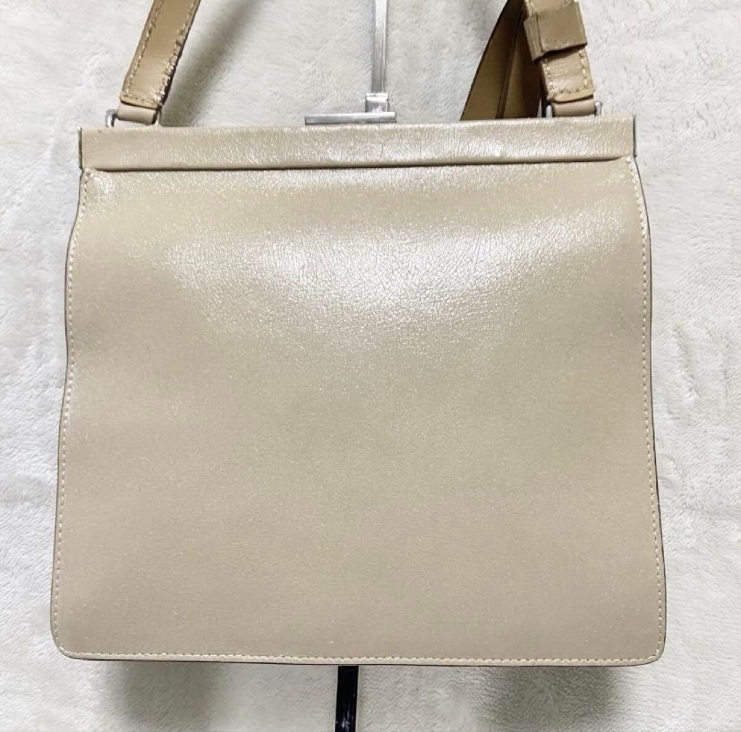 正規品　miumiu リボン　がま口　レザーバッグ　y2k archive