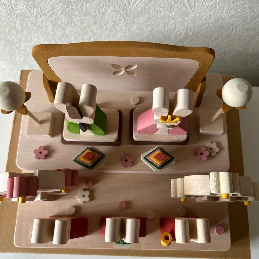 組み木ひな祭りうさぎ人形セット　ブレーメンの音楽隊