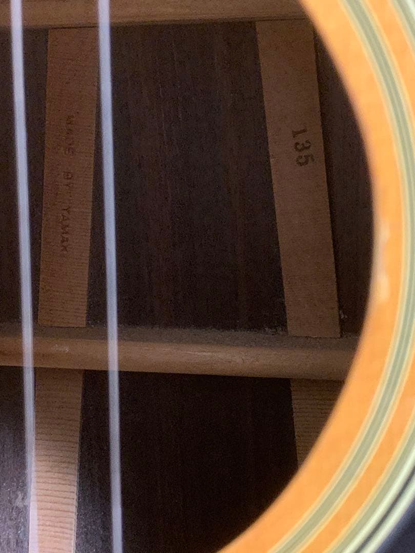 アコースティックギター Yamaki No.135 トップ単板 割れ修復あり