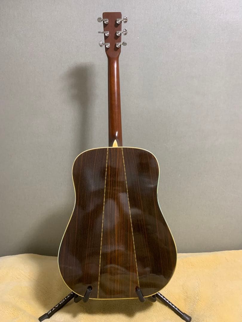 アコースティックギター Yamaki No.135 トップ単板 割れ修復あり