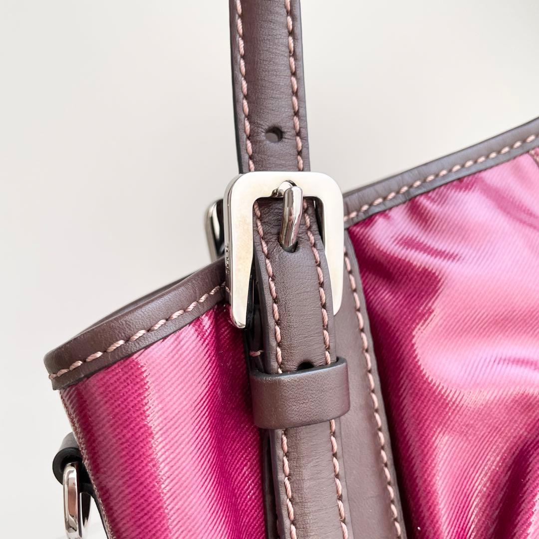 トッズ TOD'S ハンドバッグ G LINE Gライン ピンク ボルドー