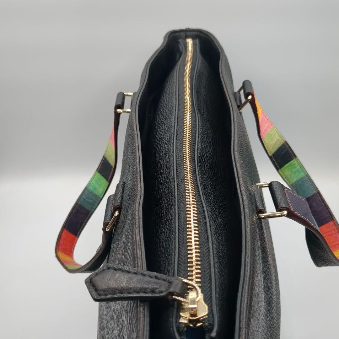 Paul Smith ポール・スミス シボ革 ビジネスバッグ ブラック