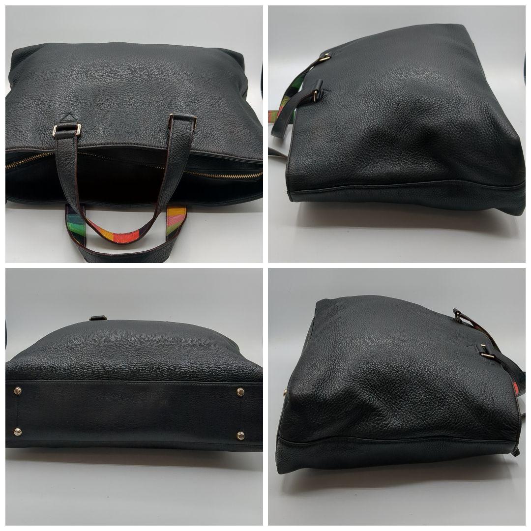 Paul Smith ポール・スミス シボ革 ビジネスバッグ ブラック