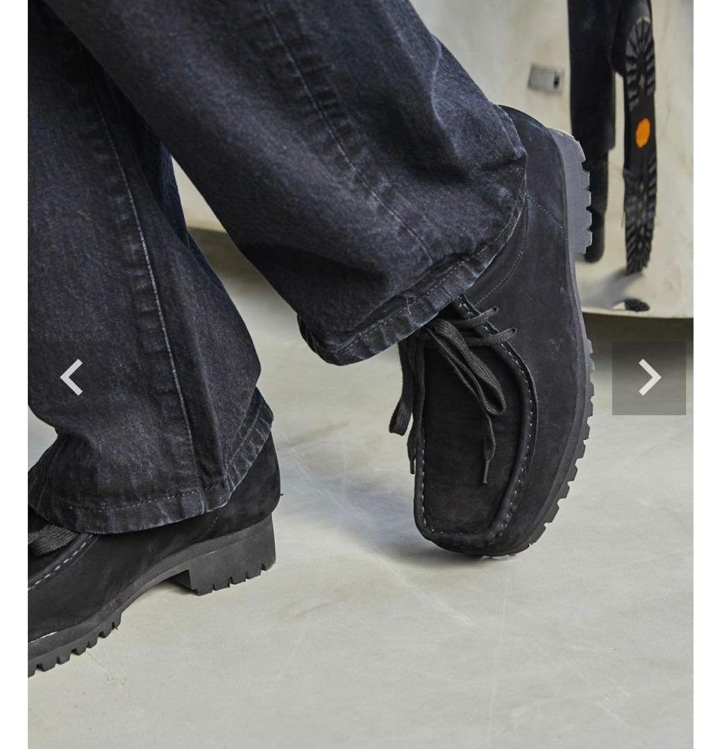 OPENING ACT 黒 スエード　モカシンシューズ Vibramソール