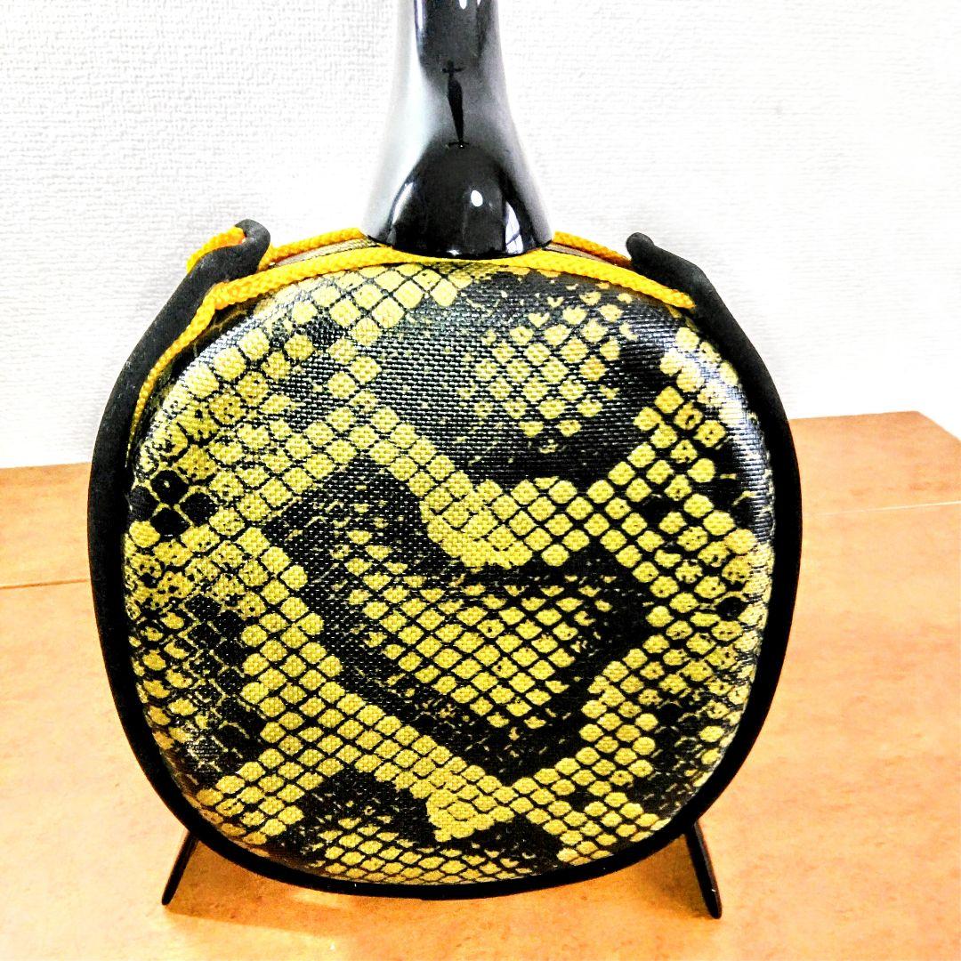 沖縄三線蛇柄 人工皮革　ハードケース付き美品