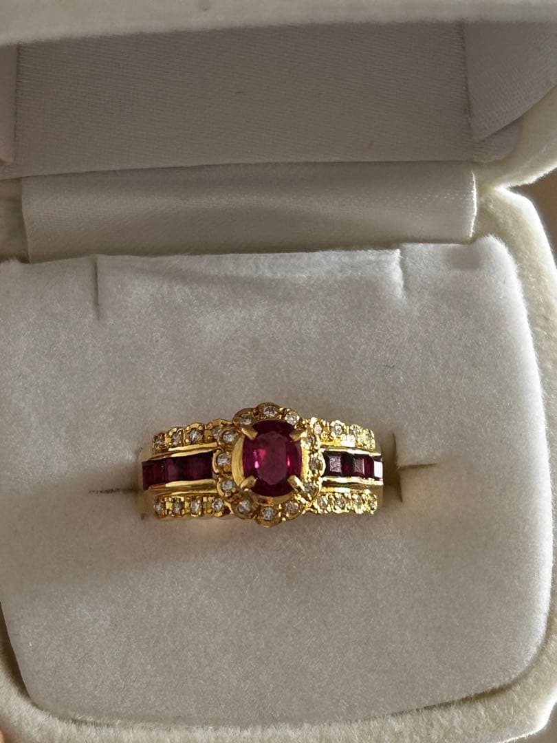 K18 ルビー0.57ct リング