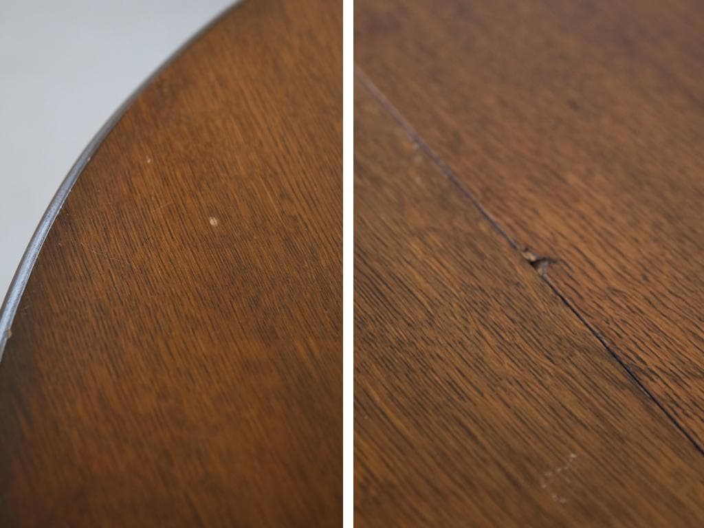 英国アンティーク木製ゲートレッグテーブル/ダイニング机バタフライ(92-158)