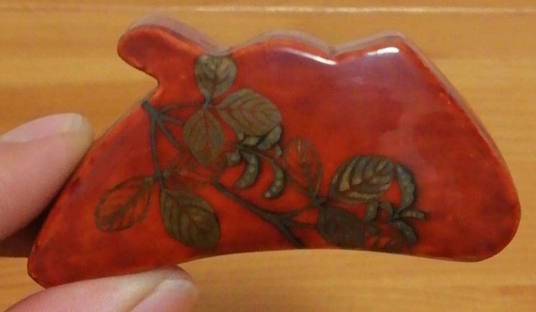 時代　漆　花　蒔絵　香合　共箱　茶道具