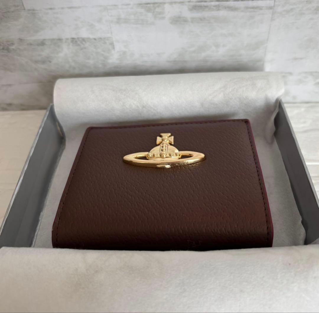 Vivienne Westwood オーブロゴ 二つ折ウォレット 希少！ブラウン