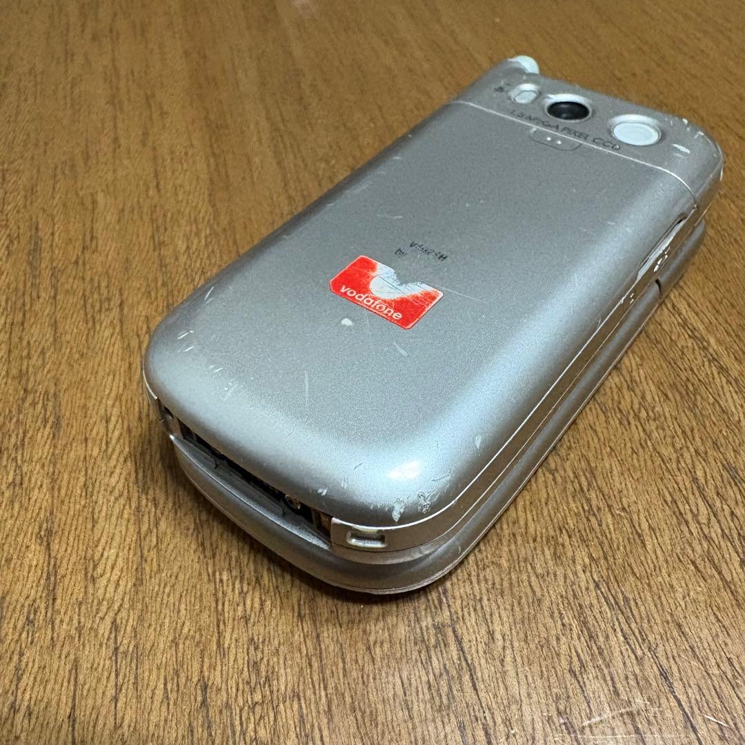 美品❣️非売品❣️充電器付き Vodafone LG Silicon 折りたたみ携帯