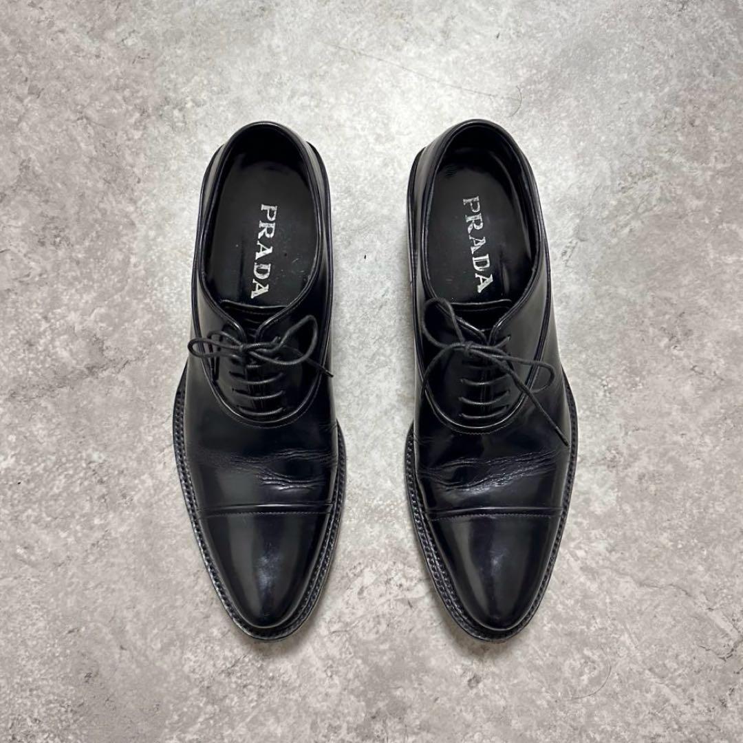 靴 00s prada archive leather dress shoes