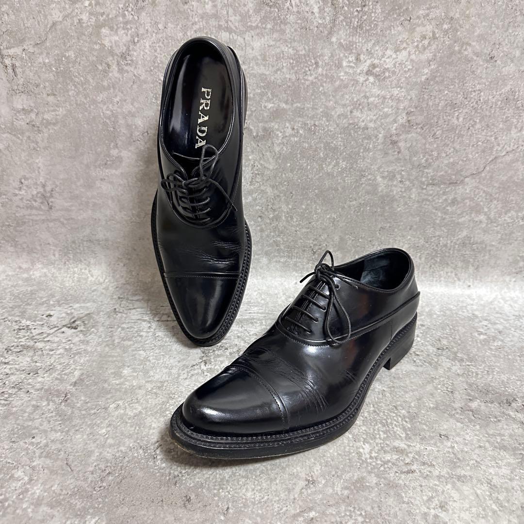 靴 00s prada archive leather dress shoes