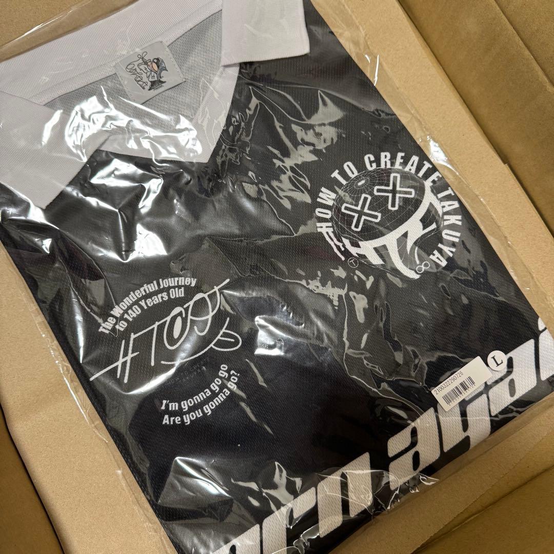 TAKUYA∞の創り方】フットボール Tシャツ/ブラック・ホワイト 半袖